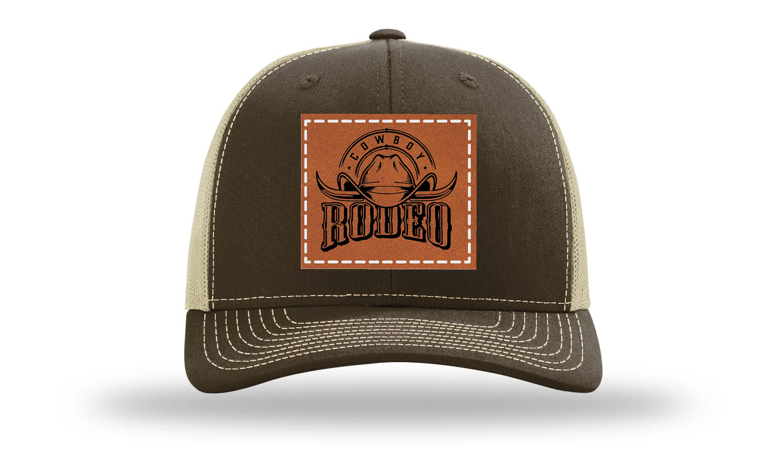 Rodeo Cowboy Leather Patch Richardson 112 Hat - Image 8