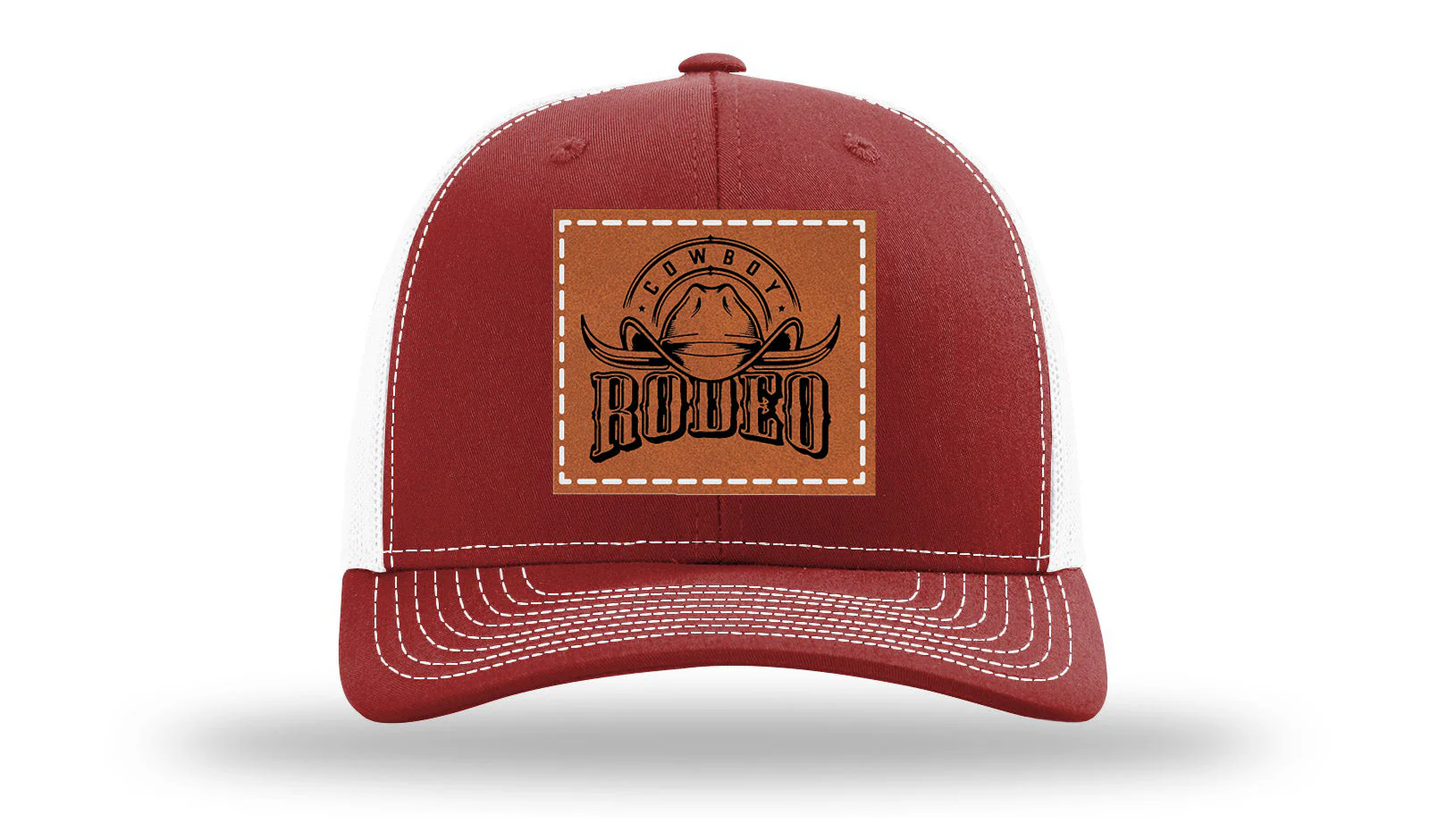 Rodeo Cowboy Leather Patch Richardson 112 Hat - Image 9