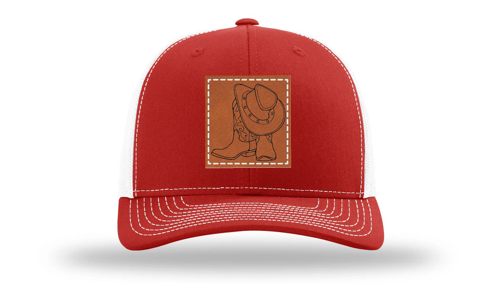 Cowboy Boots and Hat Leather Patch Richardson 112 Hat - Image 31