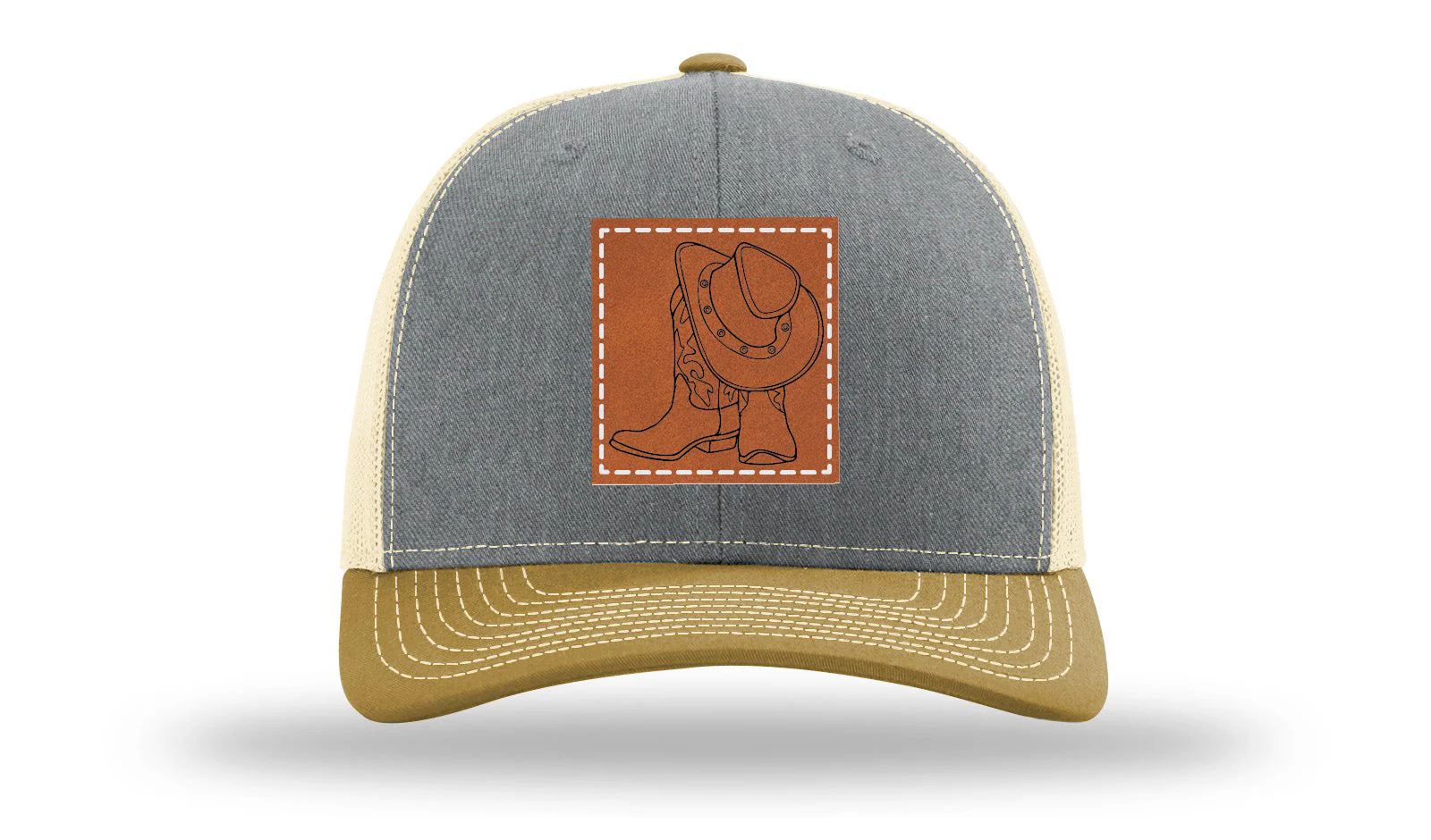 Cowboy Boots and Hat Leather Patch Richardson 112 Hat - Image 37
