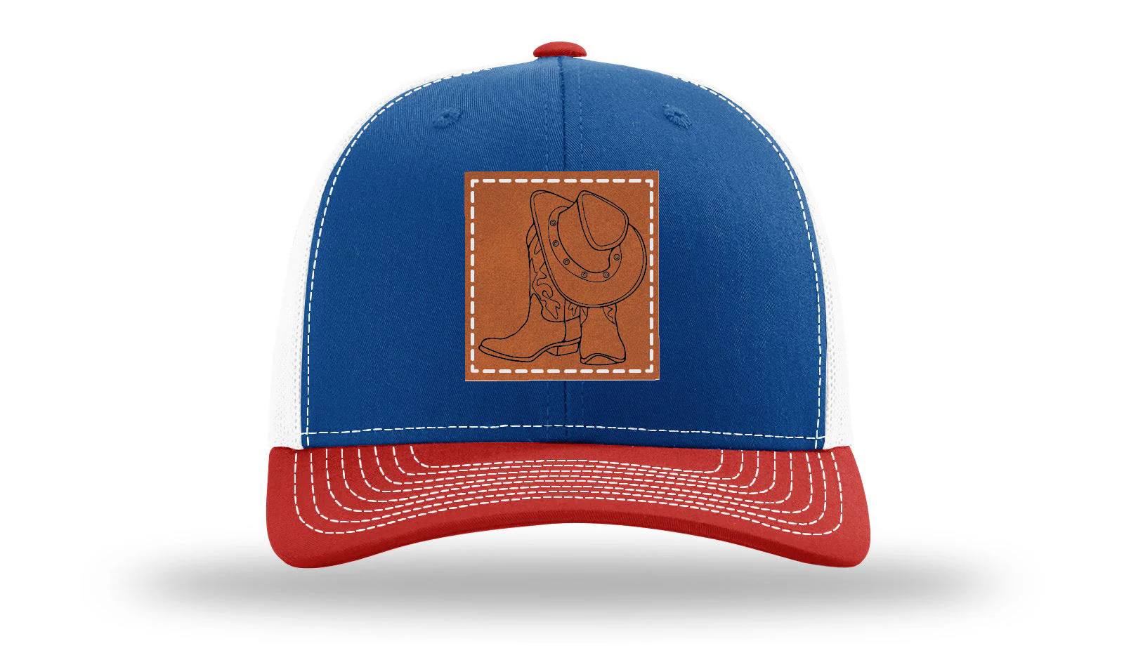 Cowboy Boots and Hat Leather Patch Richardson 112 Hat - Image 42