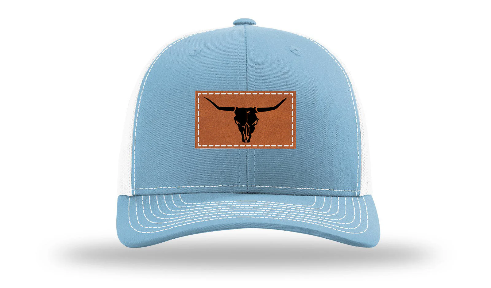 Cow Skull Leather Patch Richardson 112 Hat - Image 19