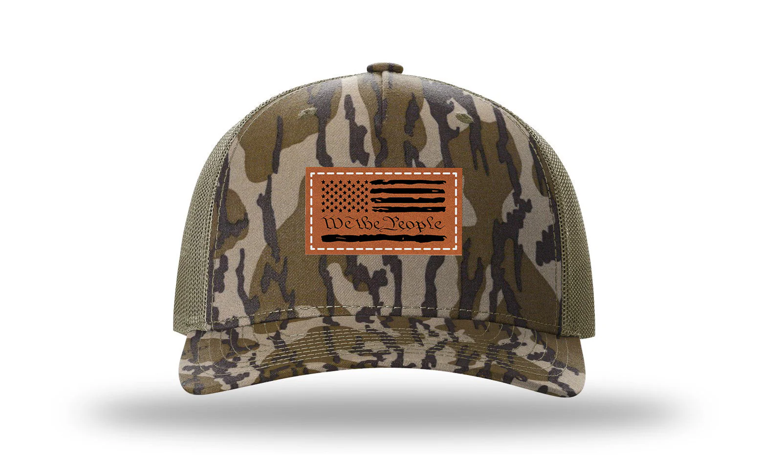 We The People Flag Leather Patch Richardson 112PFP Hat - Image 12