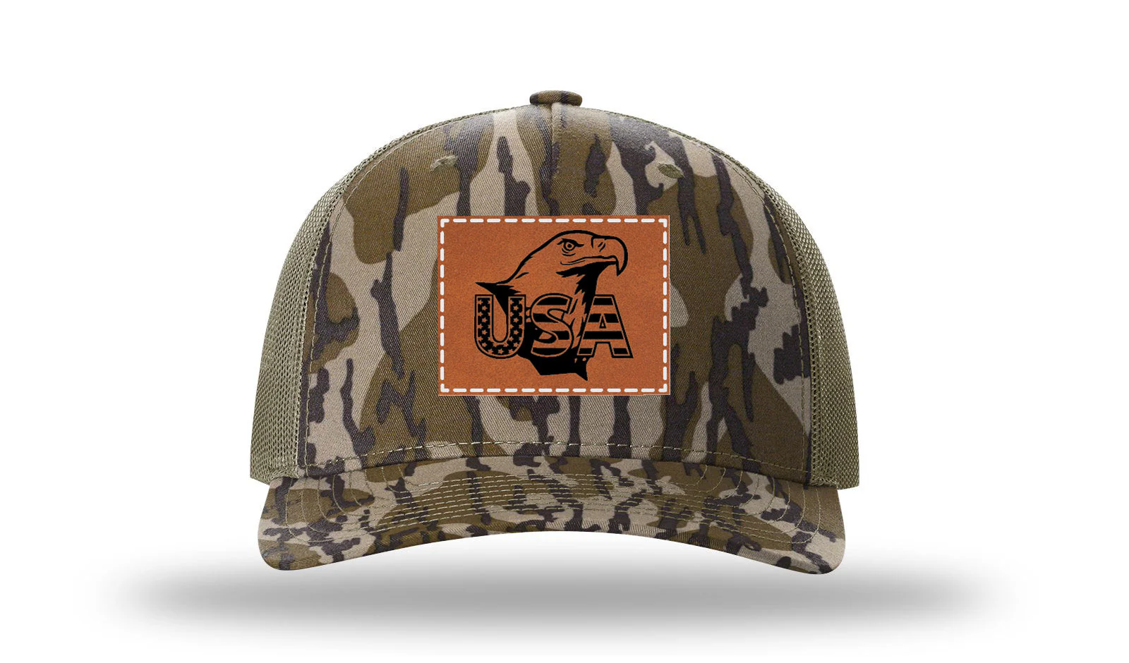 USA Eagle Leather Patch Richardson 112PFP Hat - Image 12