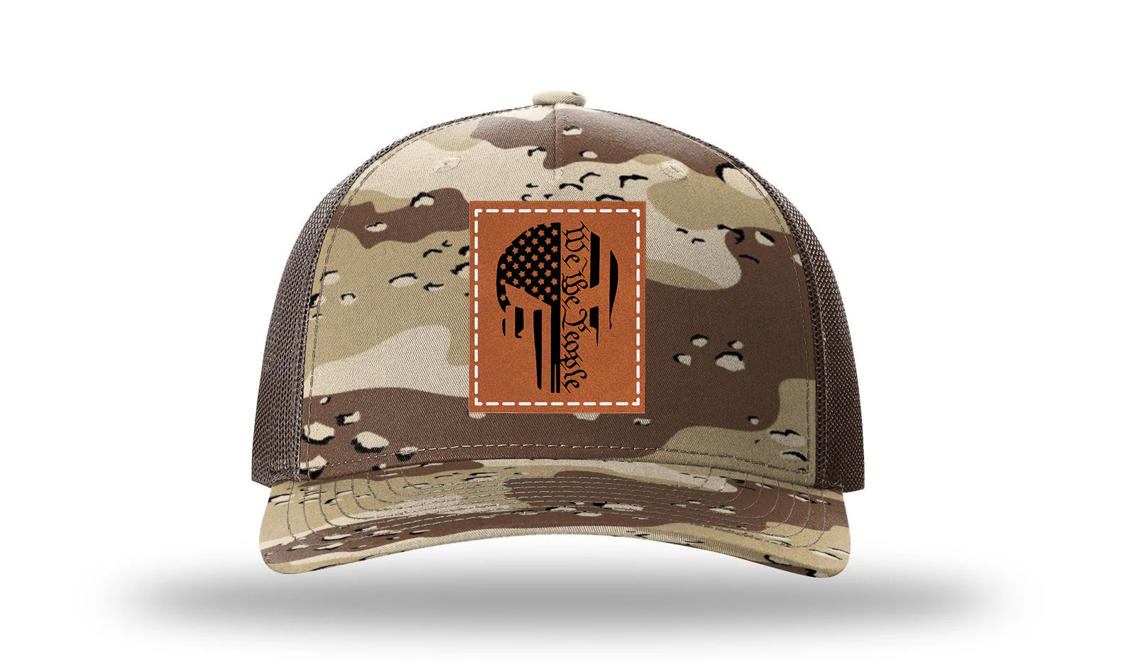Punisher We The People Leather Patch Richardson 112PFP Hat - Image 5