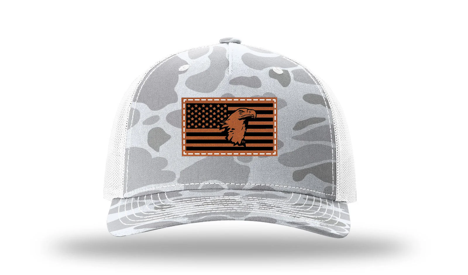 Eagle Flag Leather Patch Richardson 112PFP Hat - Image 4