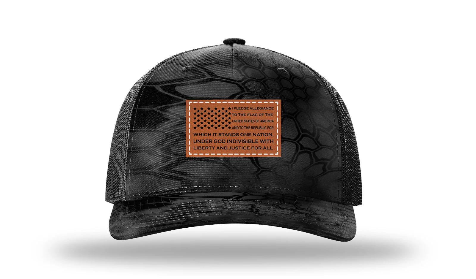 Pledge Flag Leather Patch Richardson 112PFP Hat - Image 10