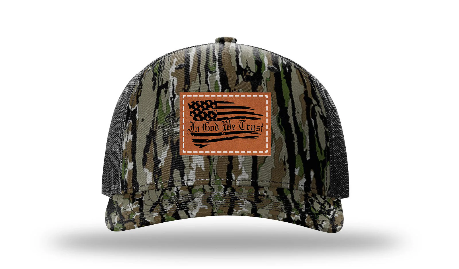 In God We Trust Leather Patch Richardson 112PFP Hat - Image 14