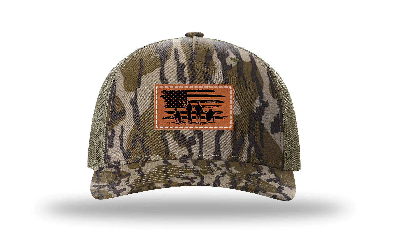 Vet Flag Leather Patch Richardson 112PFP Hat - Image 12