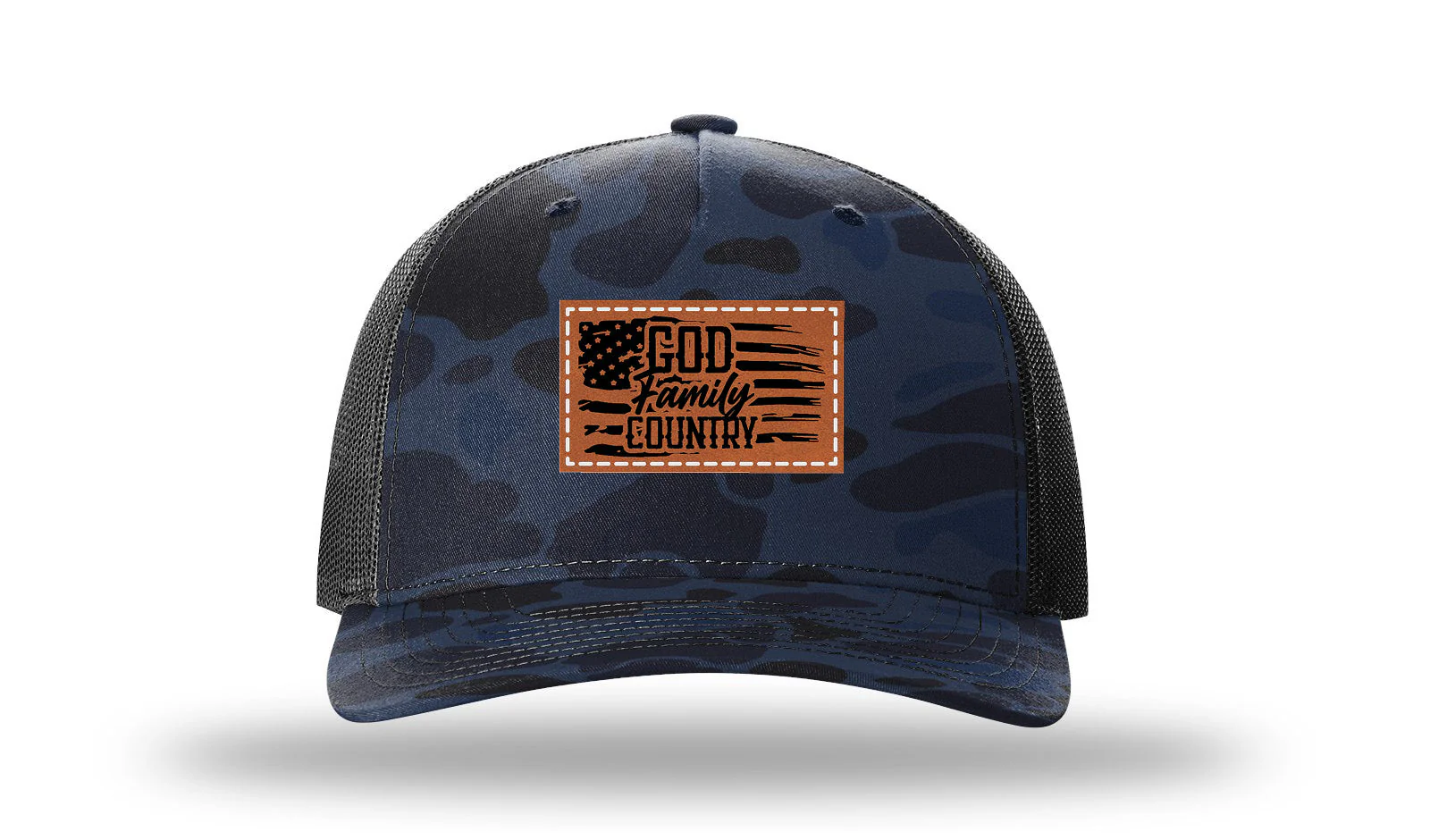 God Family Country Leather Patch Richardson 112PFP Hat - Image 11
