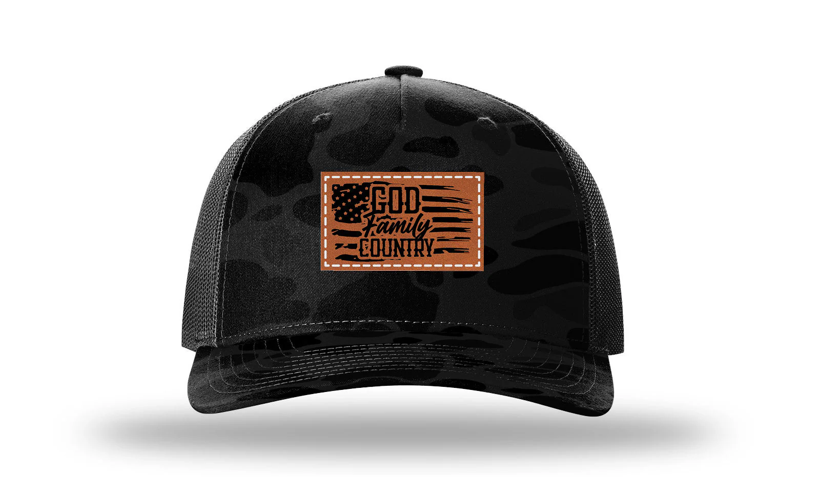 God Family Country Leather Patch Richardson 112PFP Hat - Image 15