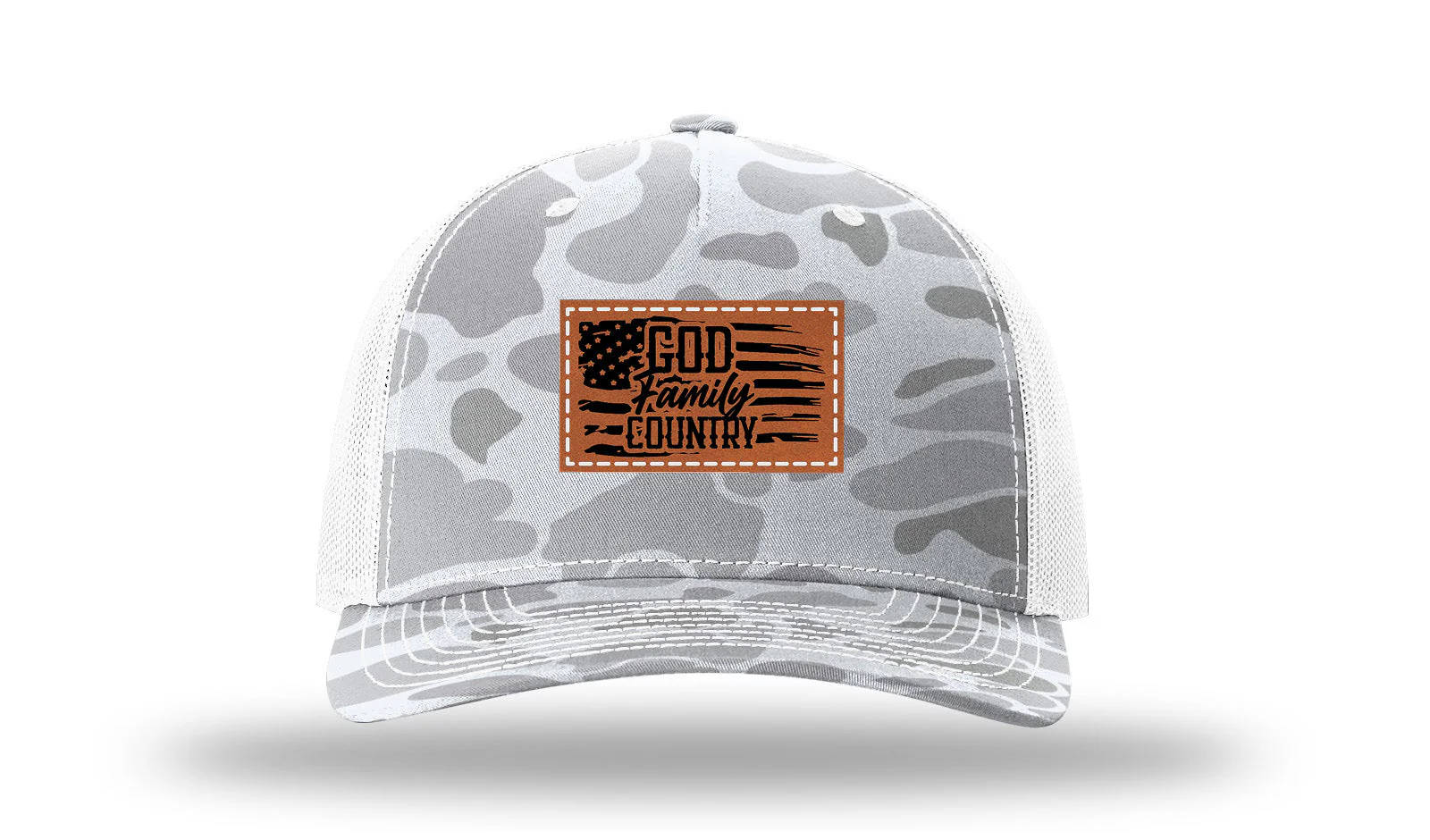 God Family Country Leather Patch Richardson 112PFP Hat - Image 4