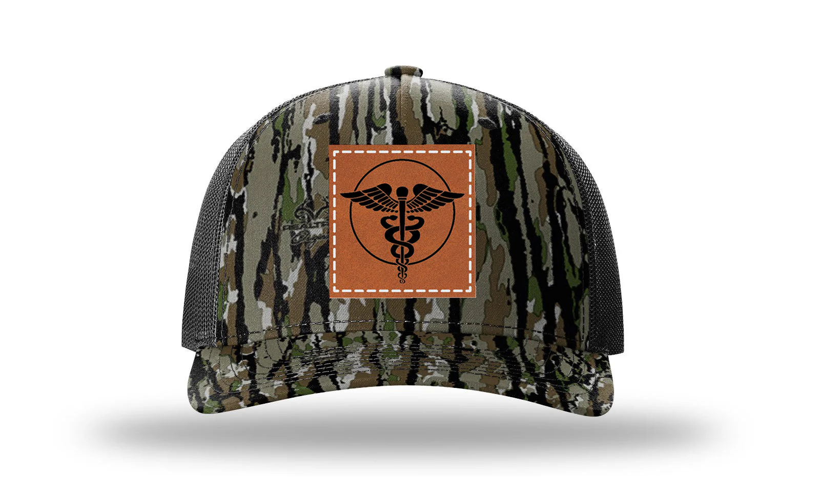 Caduceus Leather Patch Richardson 112PFP Hat - Image 14
