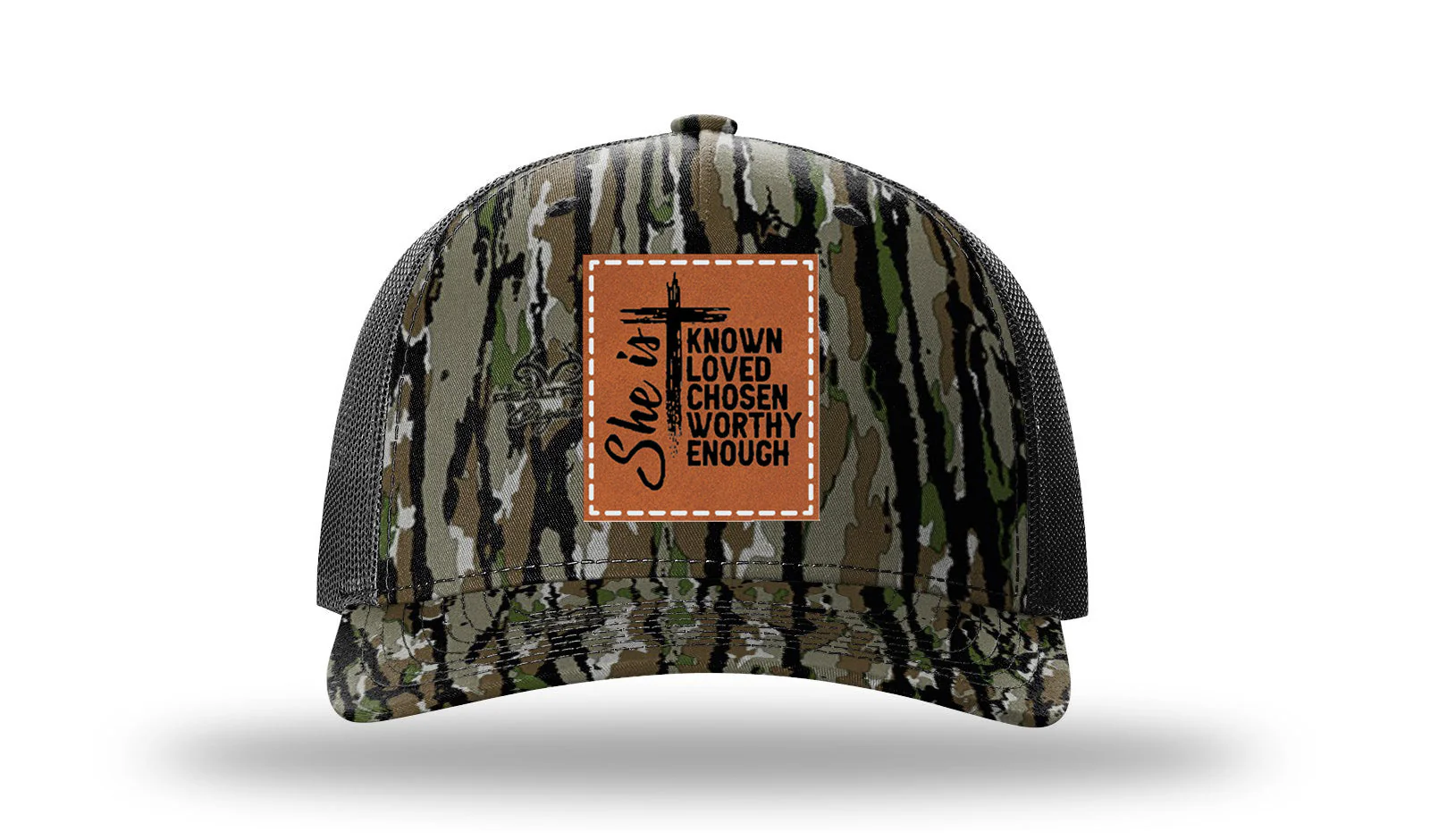 She Is Leather Patch Richardson 112PFP Hat - Image 14