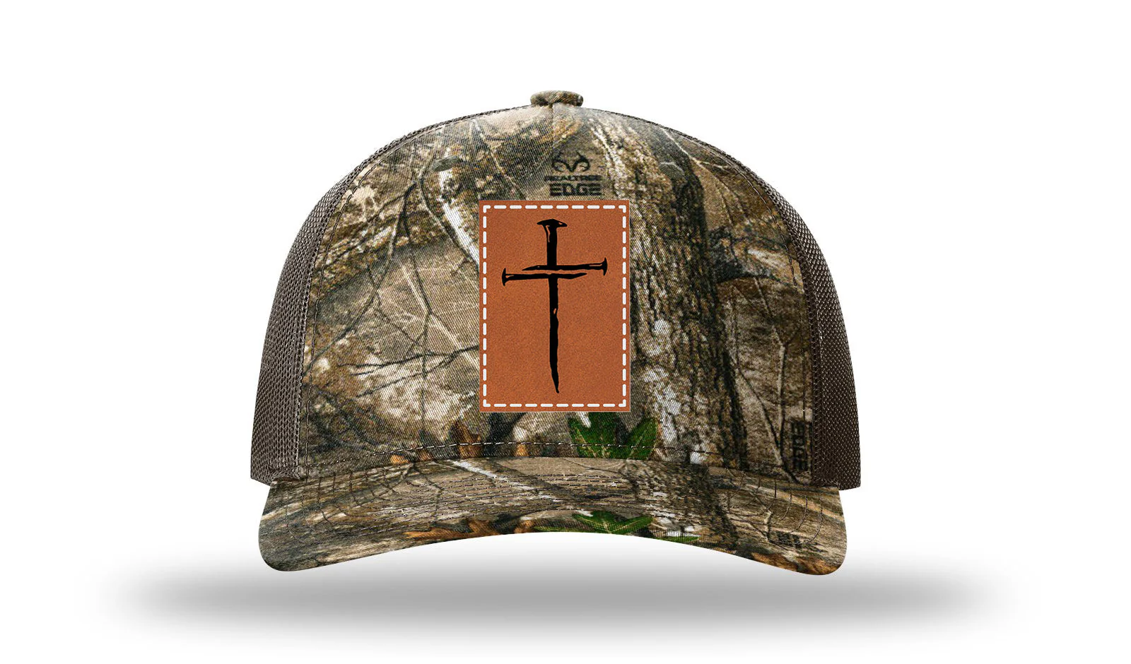 3 Nails Cross Leather Patch Richardson 112PFP Hat - Image 13