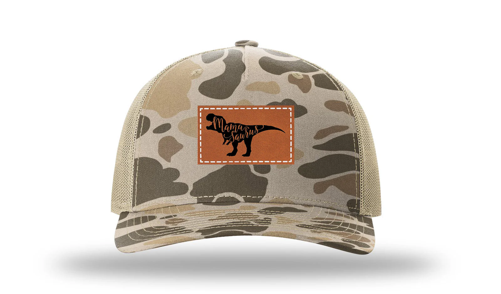 Mamasaurus Leather Patch Richardson 112PFP Hat - Image 8