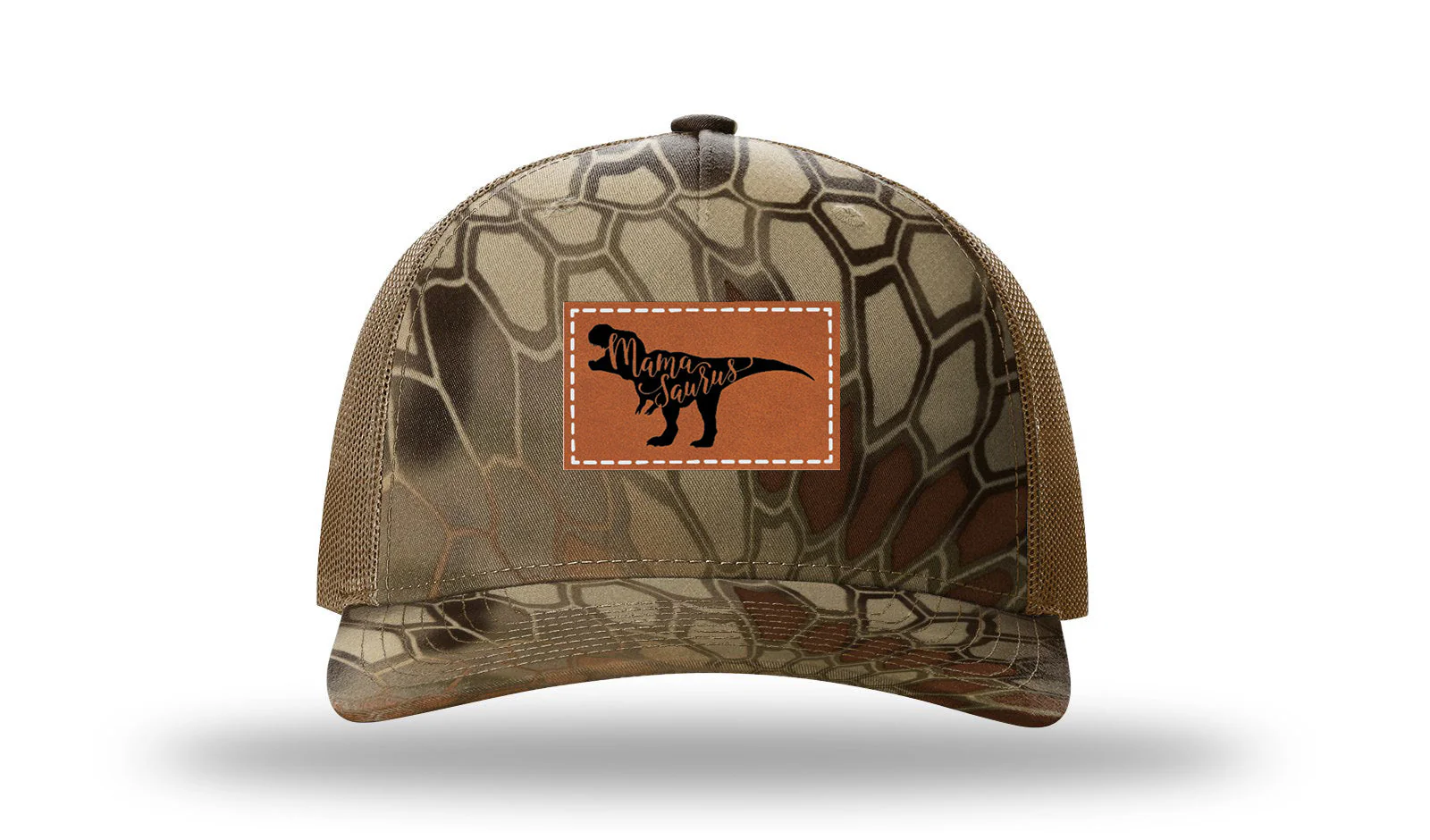Mamasaurus Leather Patch Richardson 112PFP Hat - Image 9