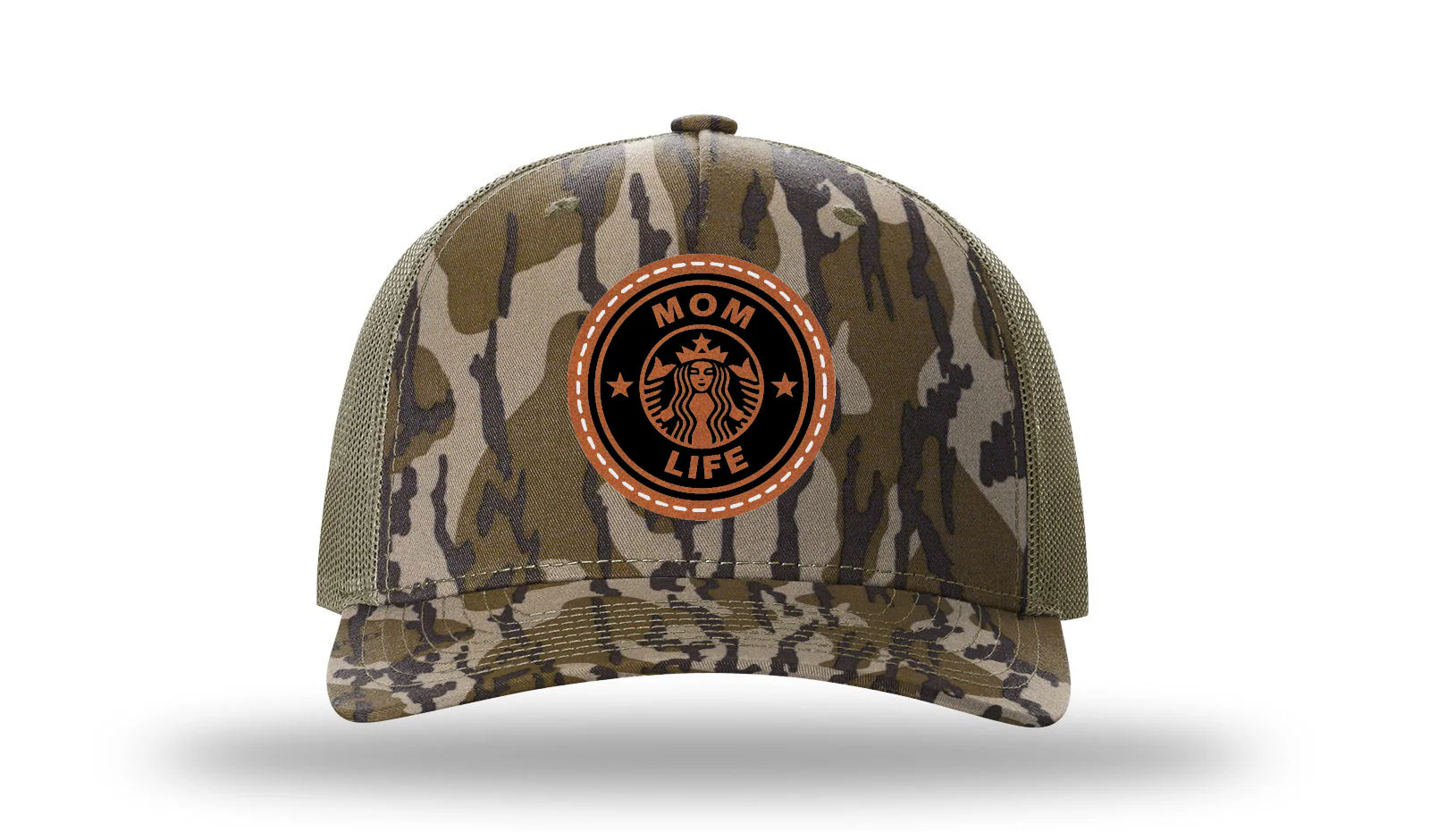 Mom Life Leather Patch Richardson 112PFP Hat - Image 12