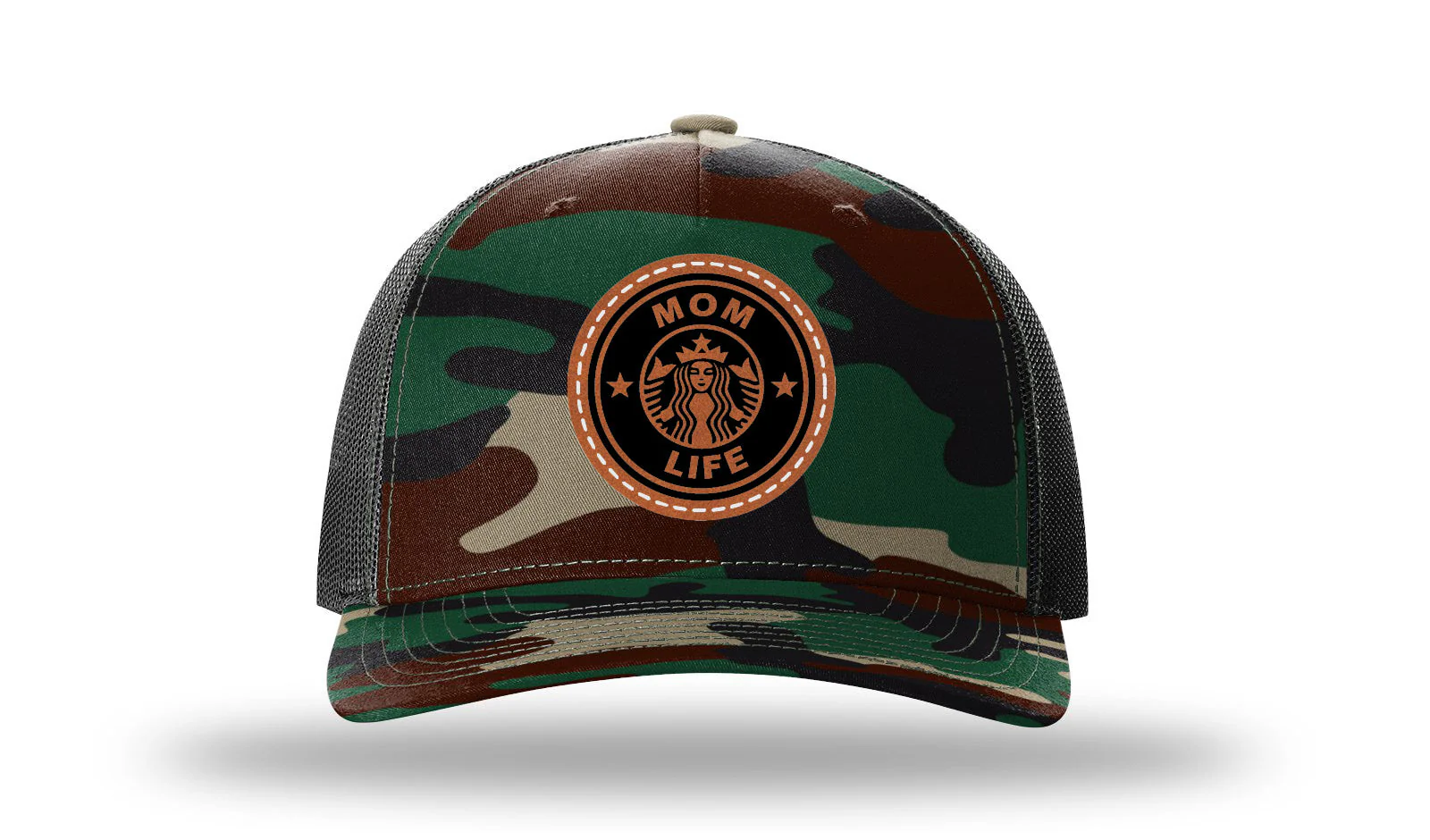 Mom Life Leather Patch Richardson 112PFP Hat - Image 6