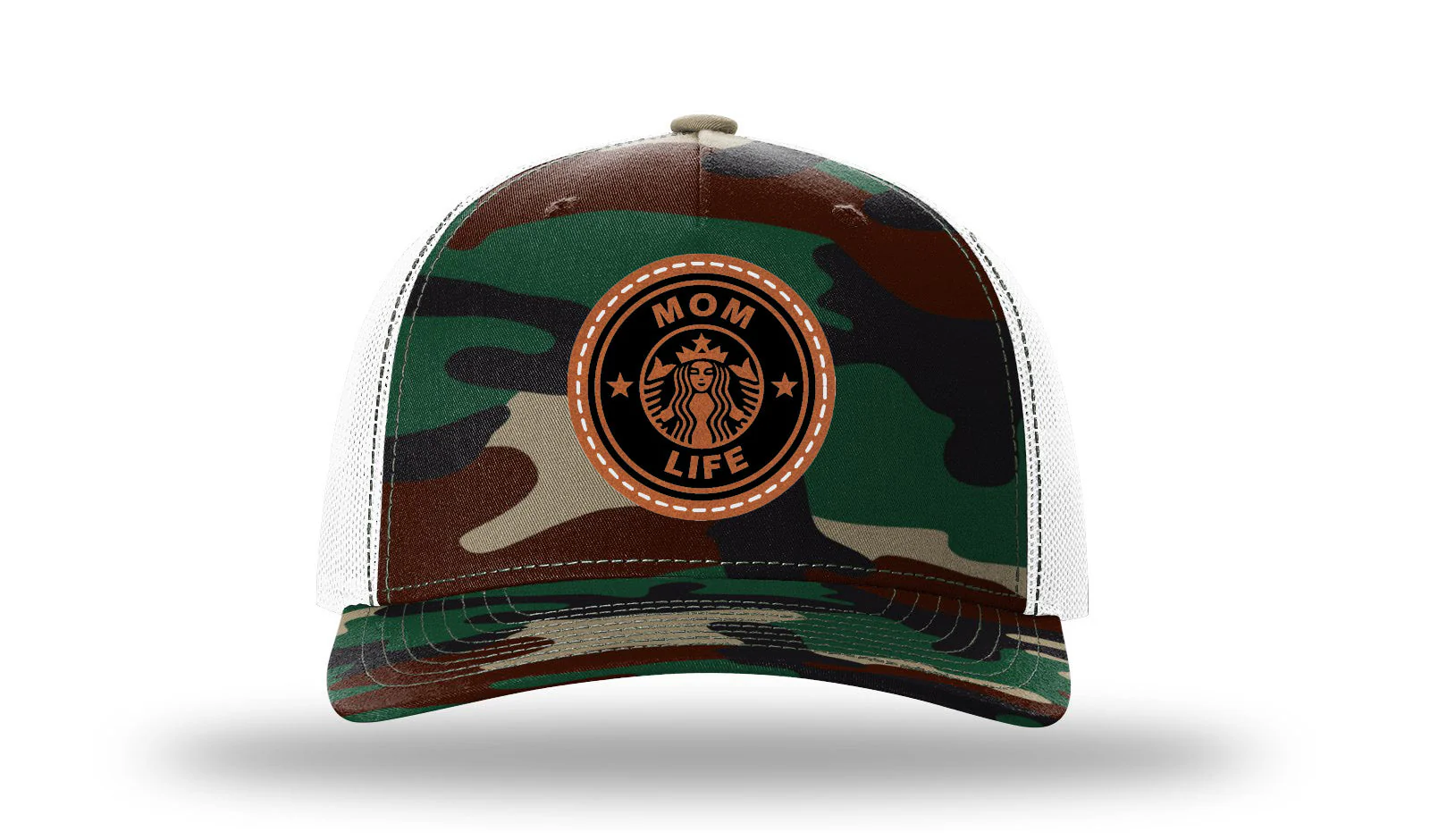 Mom Life Leather Patch Richardson 112PFP Hat - Image 7