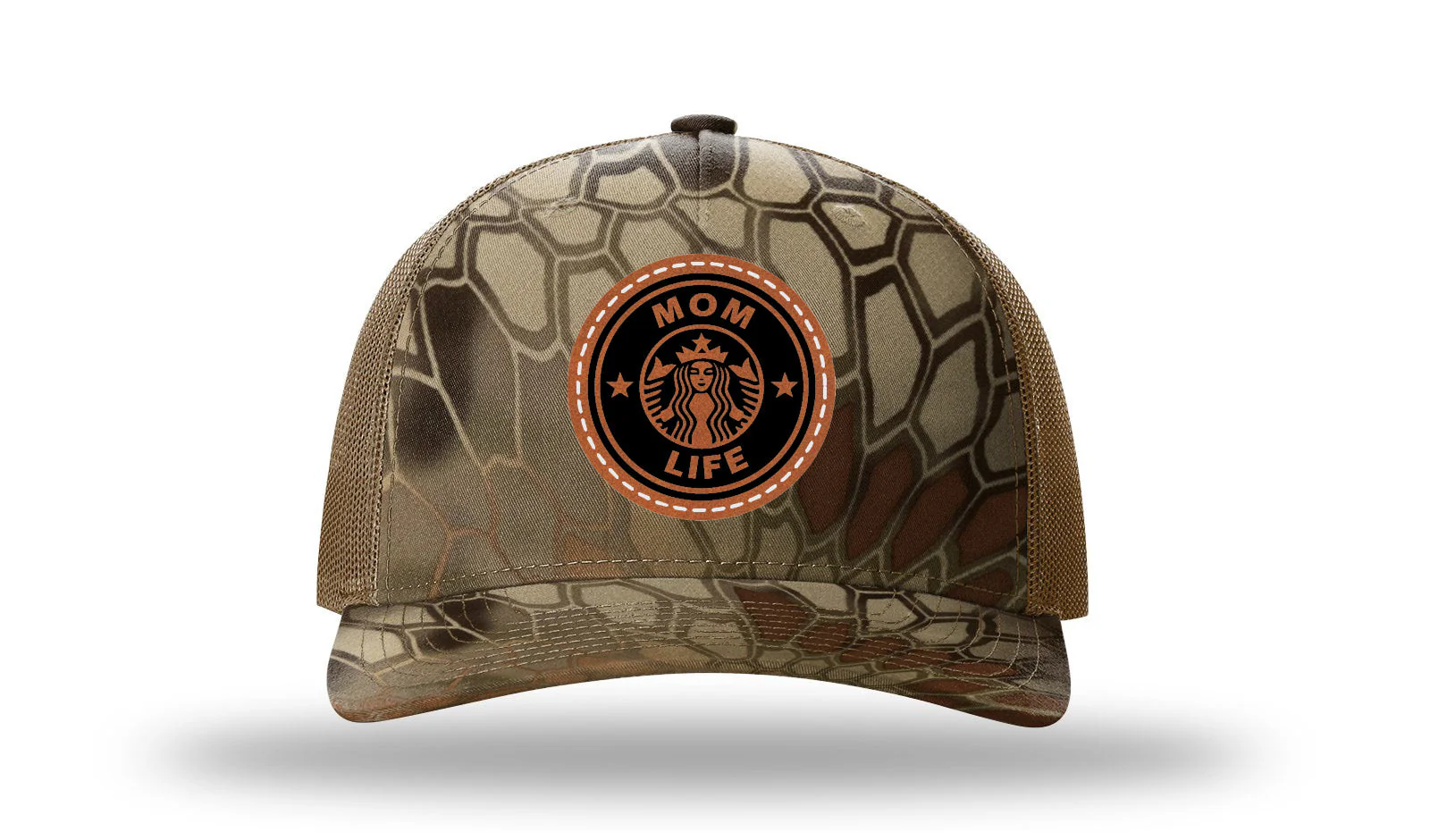 Mom Life Leather Patch Richardson 112PFP Hat - Image 9