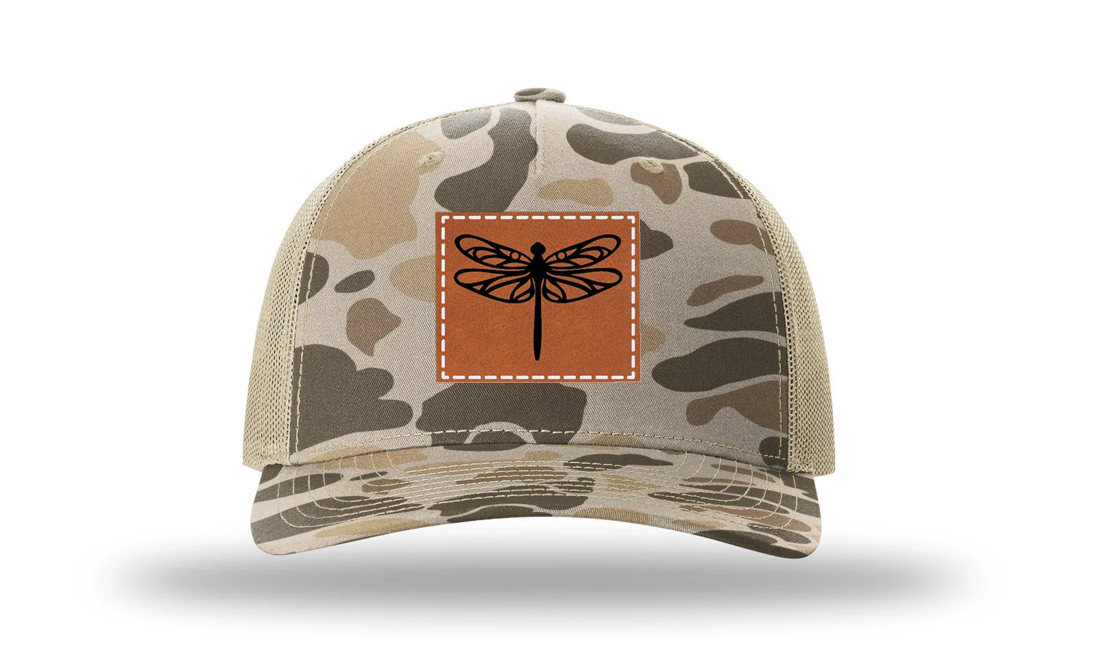 Dragonfly Leather Patch Richardson 112PFP Hat - Image 8