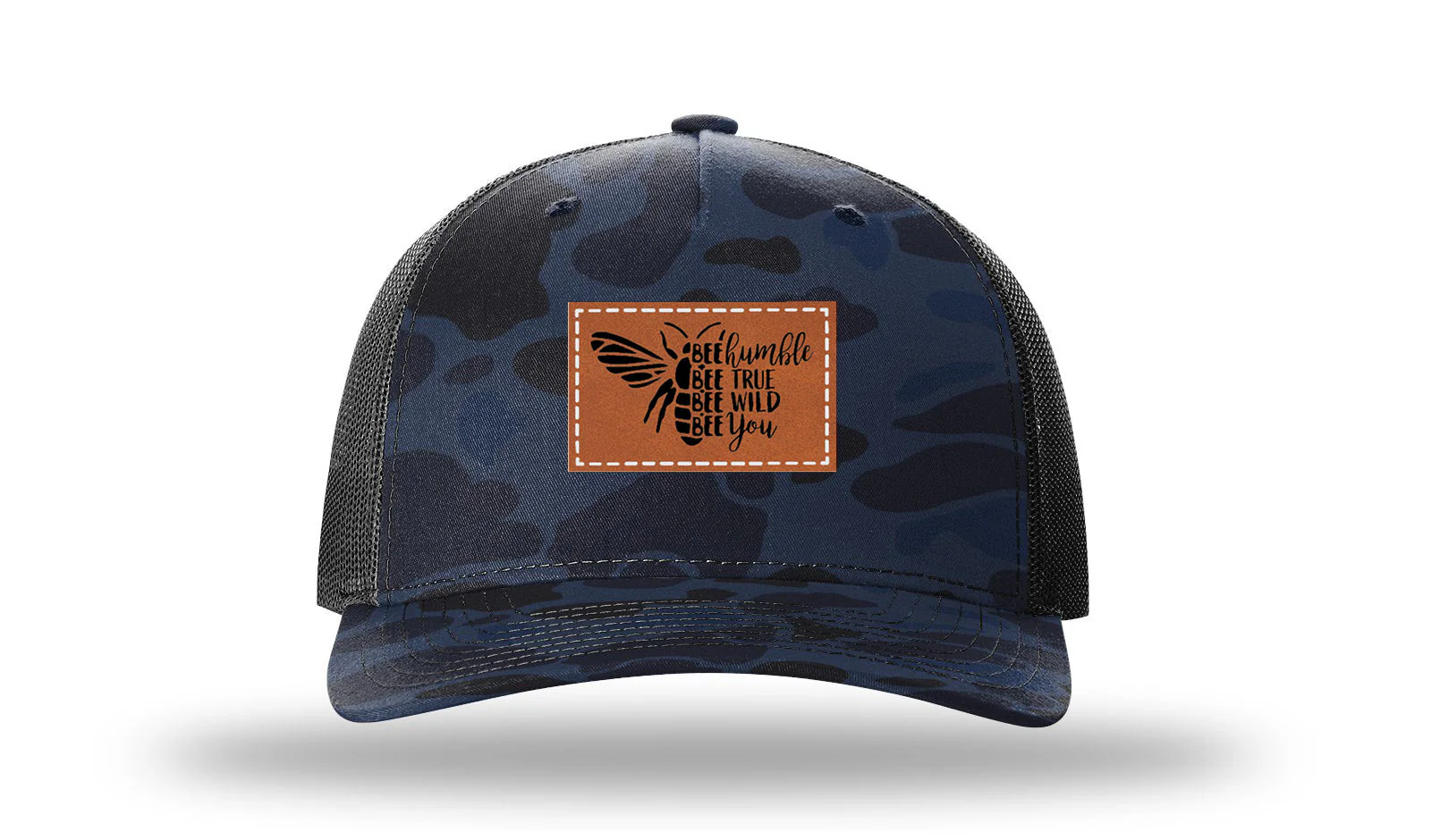 Bee Humble Leather Patch Richardson 112PFP Hat - Image 11