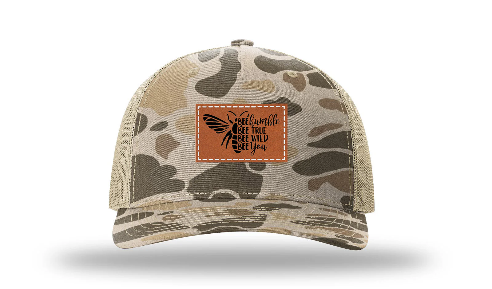 Bee Humble Leather Patch Richardson 112PFP Hat - Image 8
