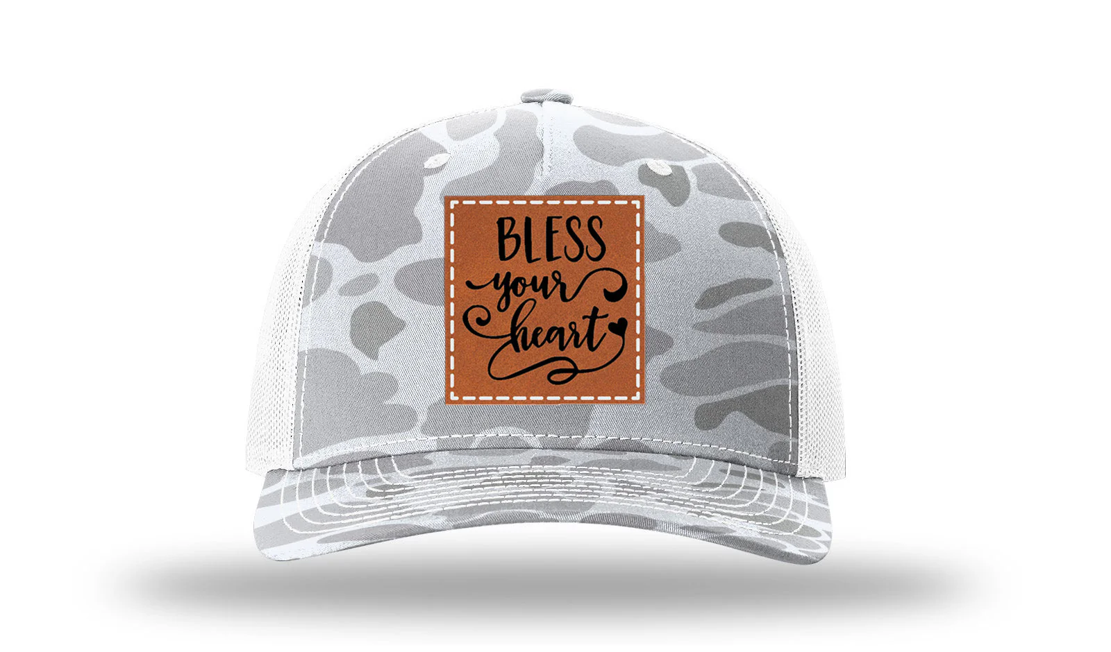 Bless Your Heart Leather Patch Richardson 112PFP Hat - Image 4