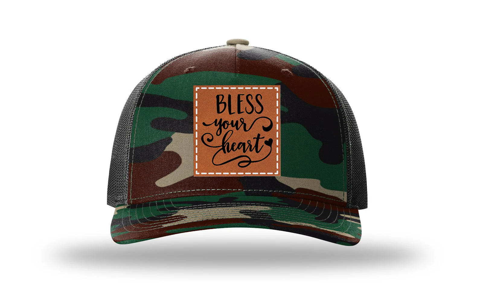 Bless Your Heart Leather Patch Richardson 112PFP Hat - Image 6