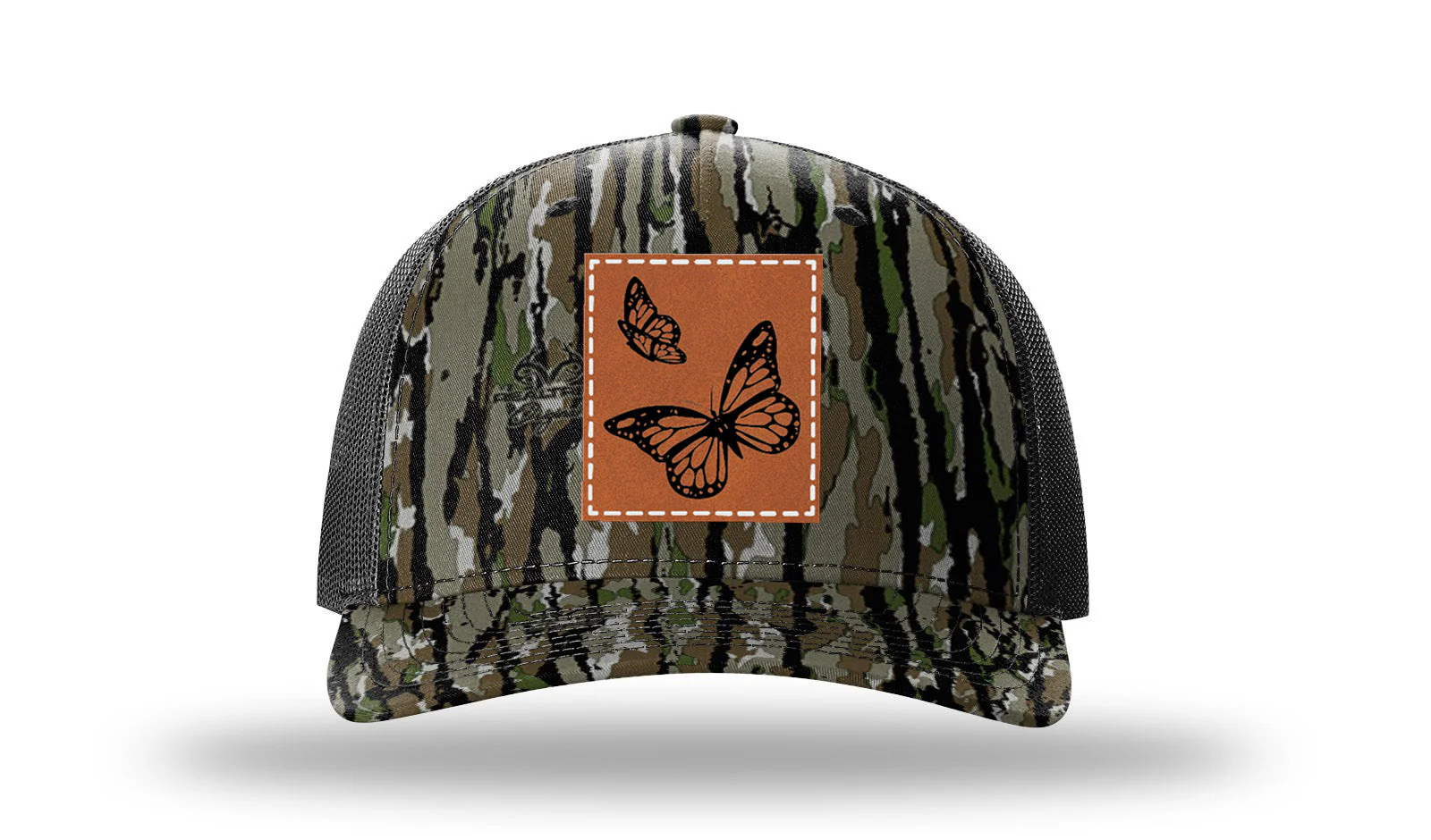 Butterflies Leather Patch Richardson 112PFP Hat - Image 14