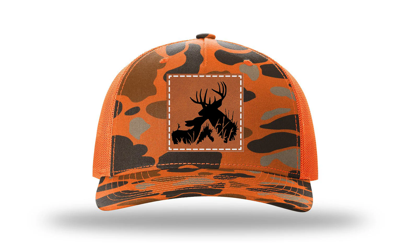 Buck and Doe Leather Patch Richardson 112PFP Hat - Image 3