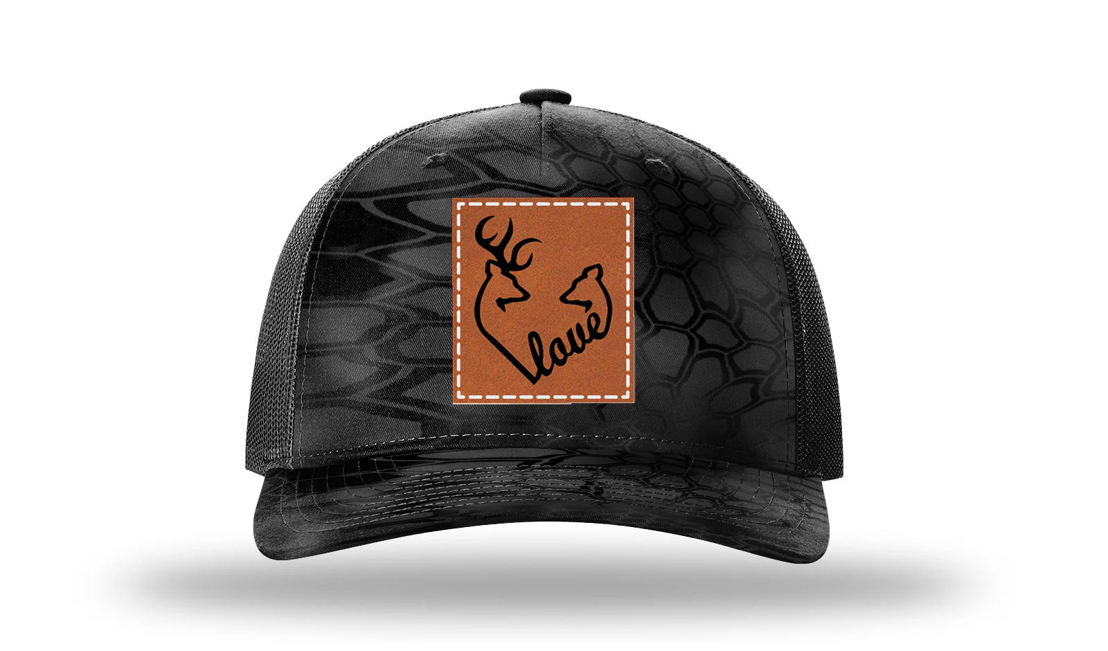 Buck and Doe Love Leather Patch Richardson 112PFP Hat - Image 10