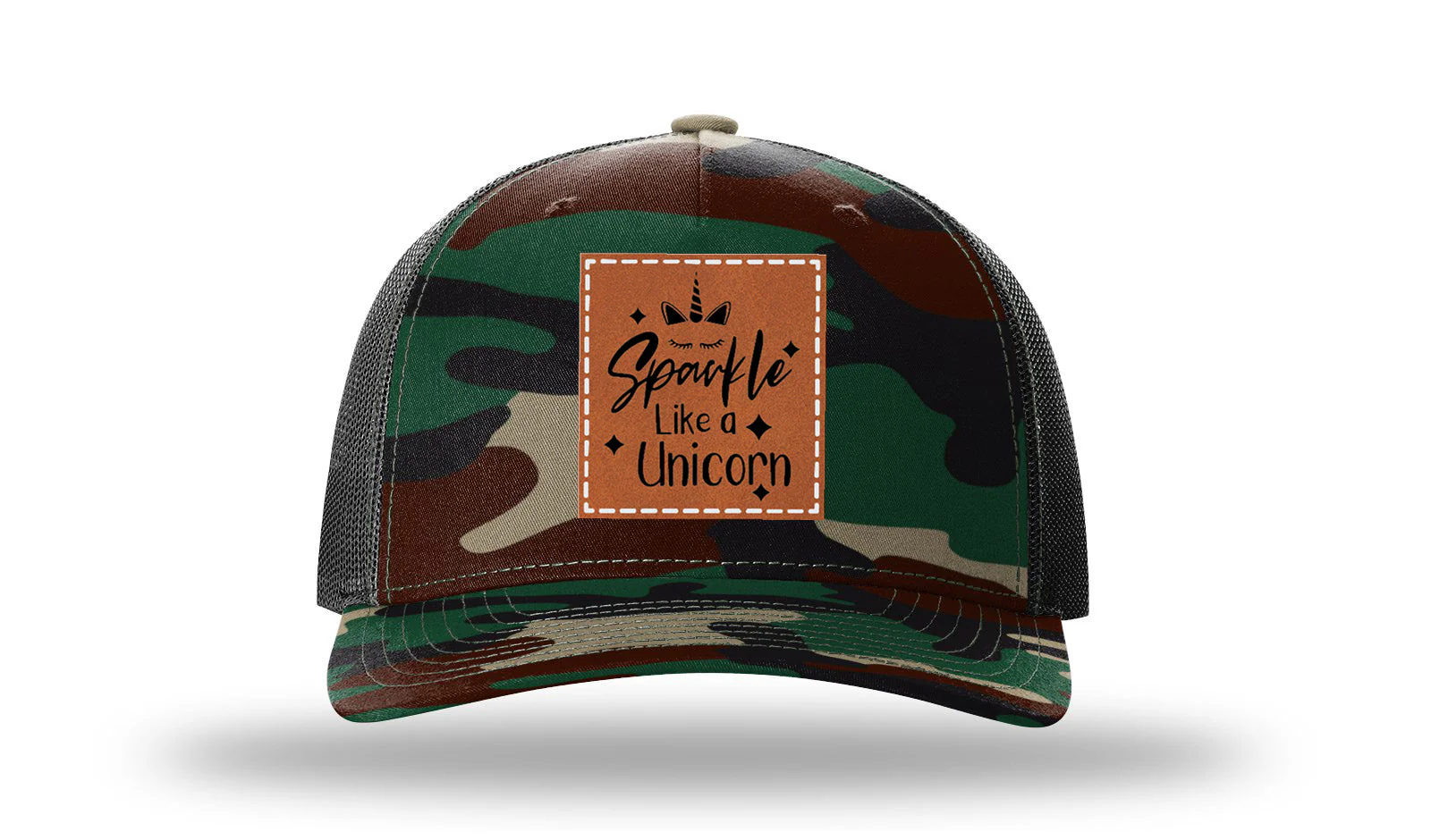 Sprakle Like A Unicorn Leather Patch Richardson 112PFP Hat - Image 6