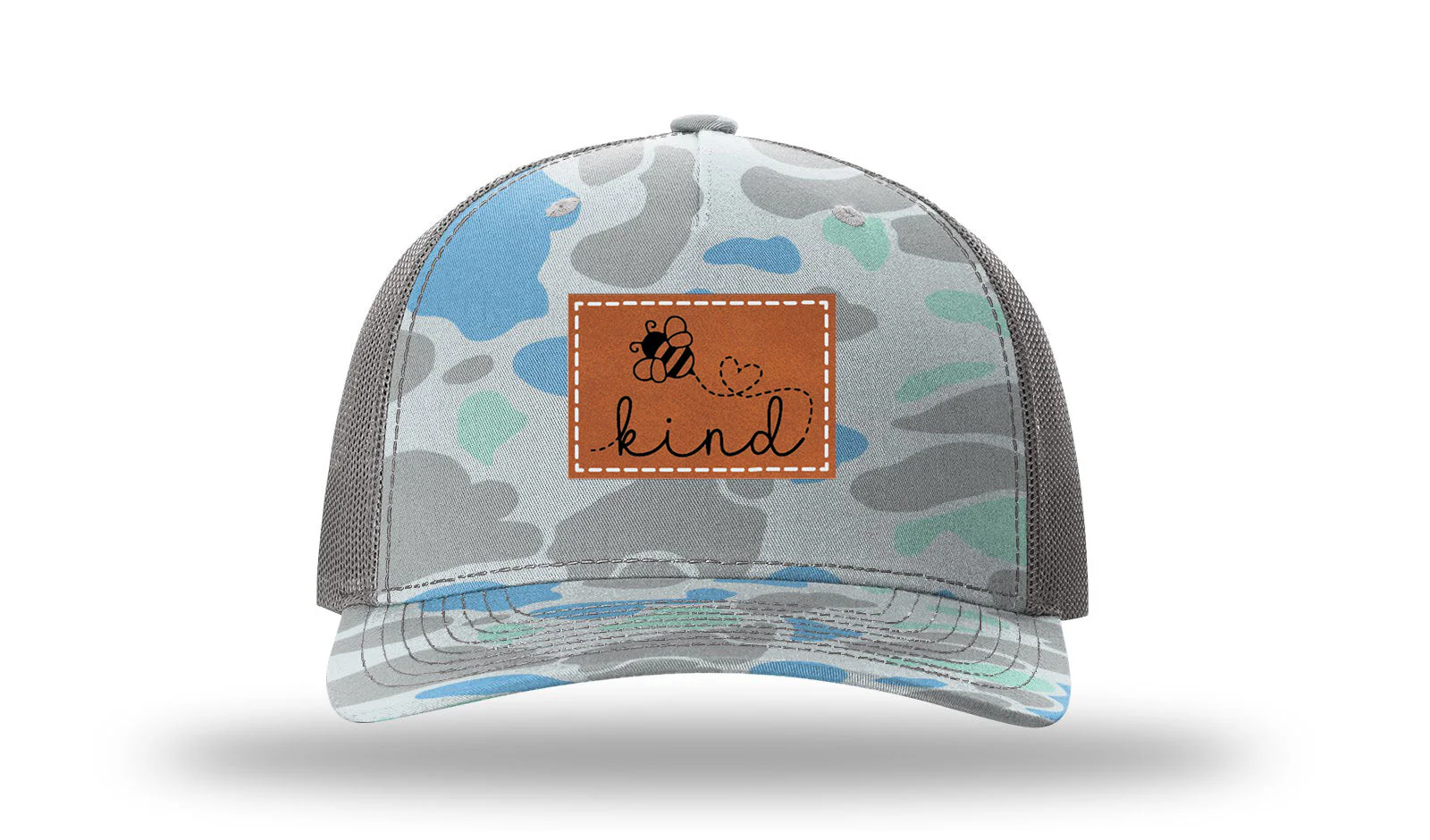 Bee Kind Leather Patch Richardson 112PFP Hat - Image 16