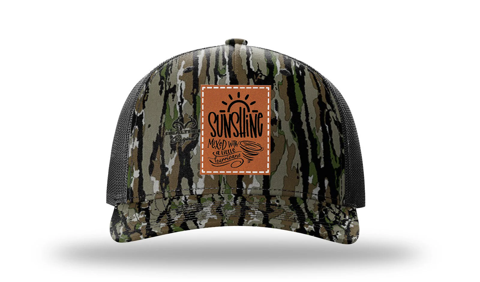 Sunshine Mixed With Hurricane Leather Patch Richardson 112PFP Hat - Image 14