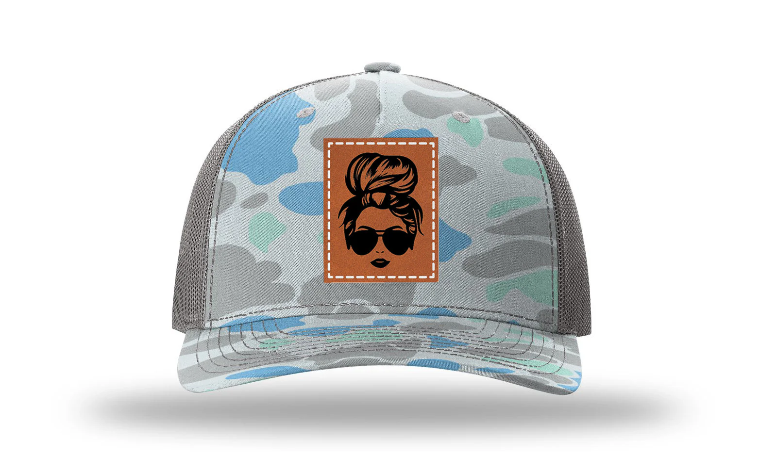 Hair Bun Leather Patch Richardson 112PFP Hat - Image 16
