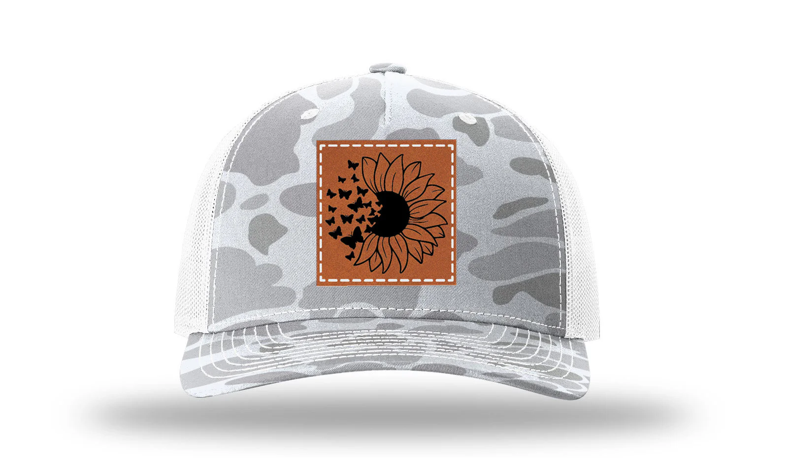 Like A Wildflower Leather Patch Richardson 112PFP Hat - Image 4