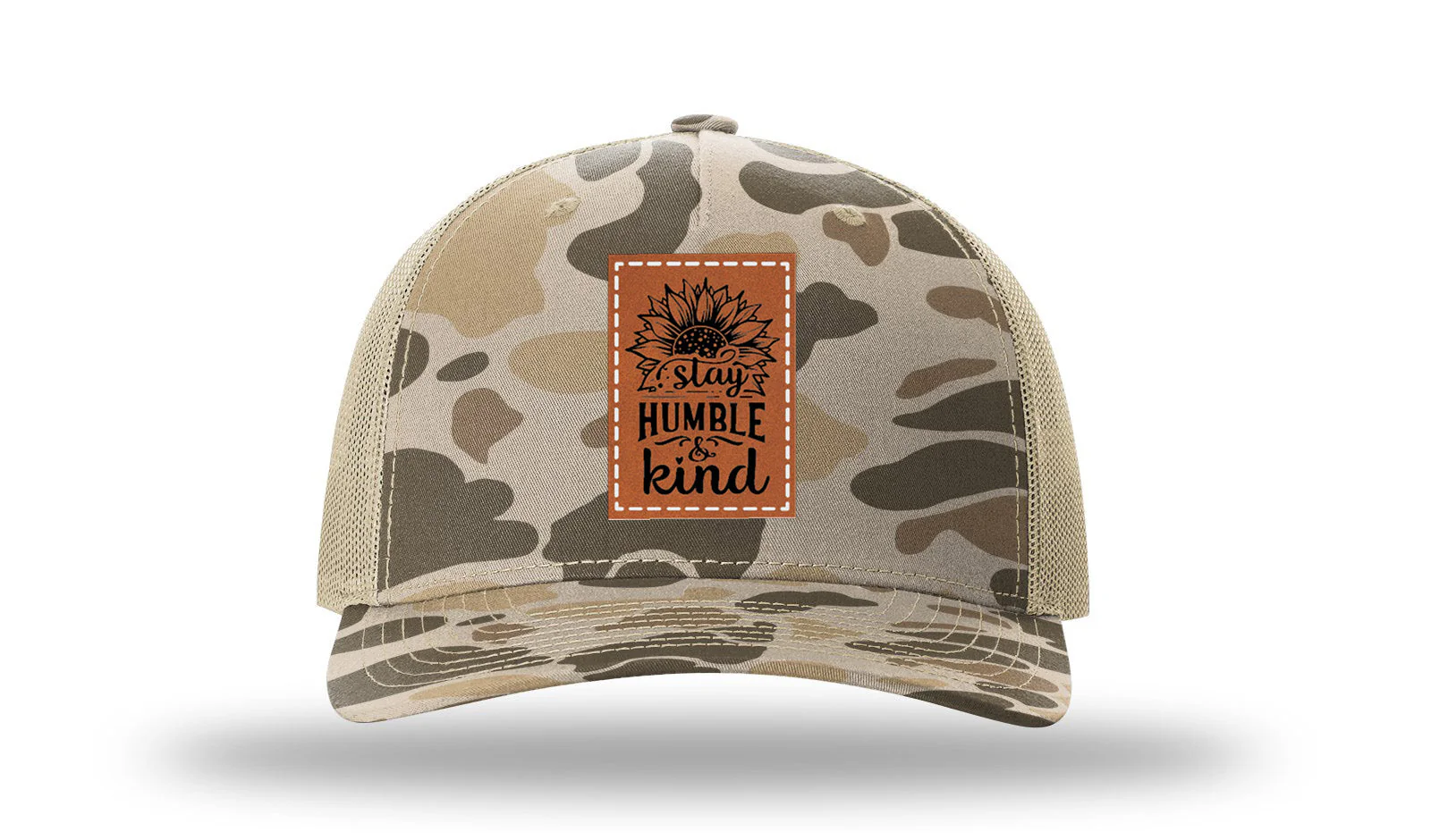 Stay Humble & Kind Leather Patch Richardson 112PFP Hat - Image 8