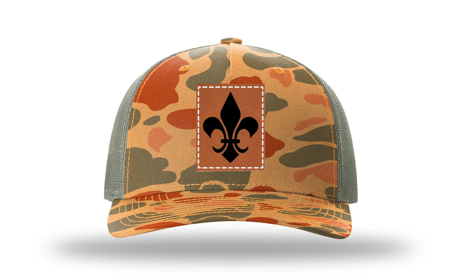 Fleur de lis Leather Patch Richardson 112PFP Hat - Image 17