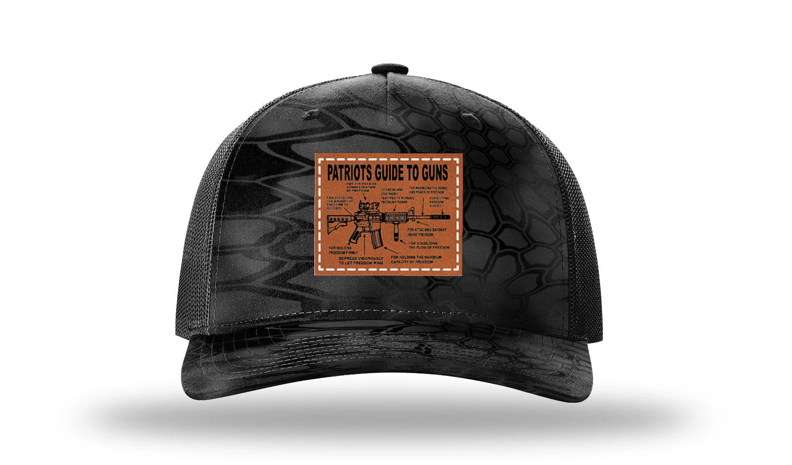 Patriots Guide To Guns Leather Patch Richardson 112PFP Hat - Image 10