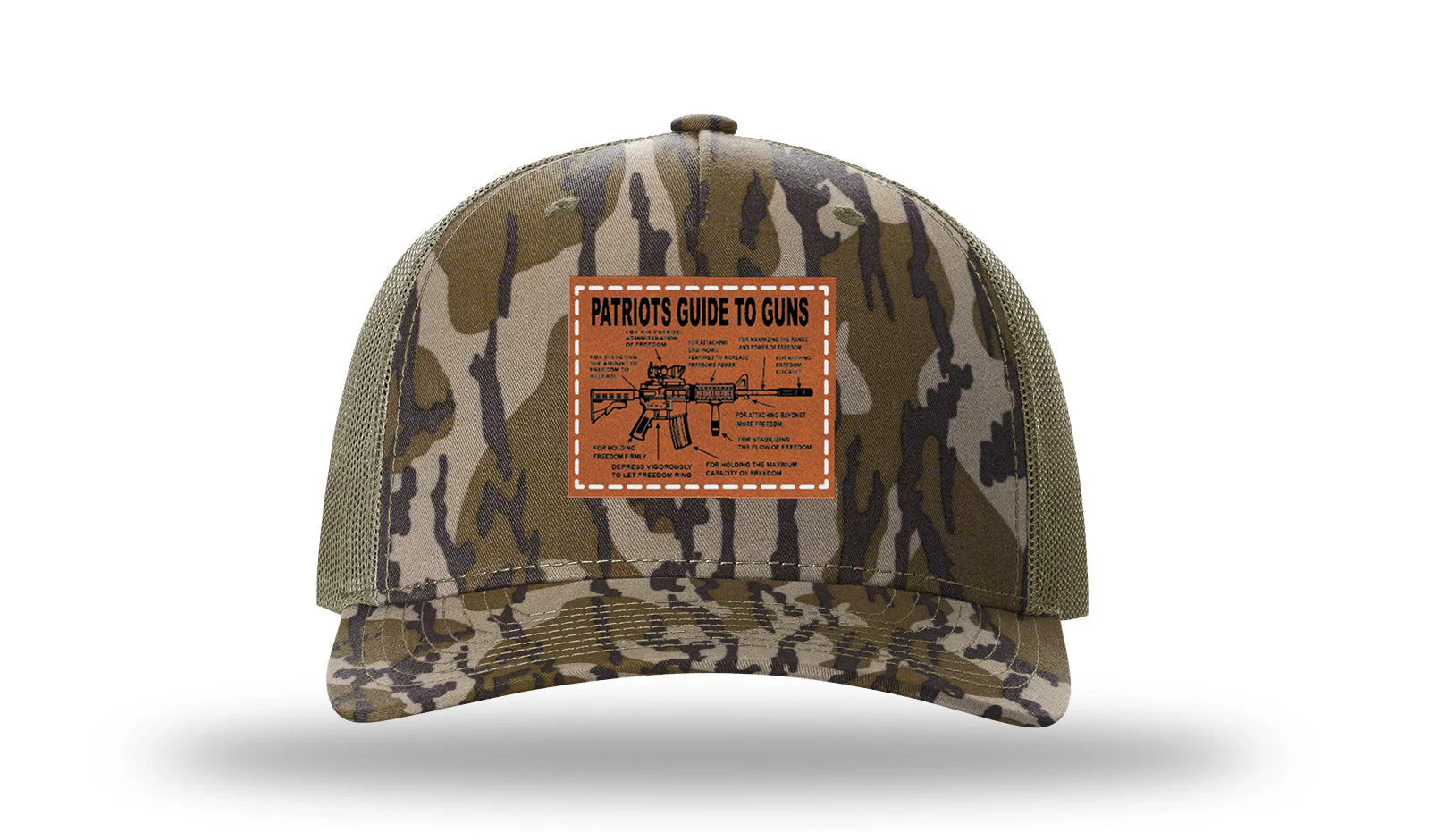 Patriots Guide To Guns Leather Patch Richardson 112PFP Hat - Image 12