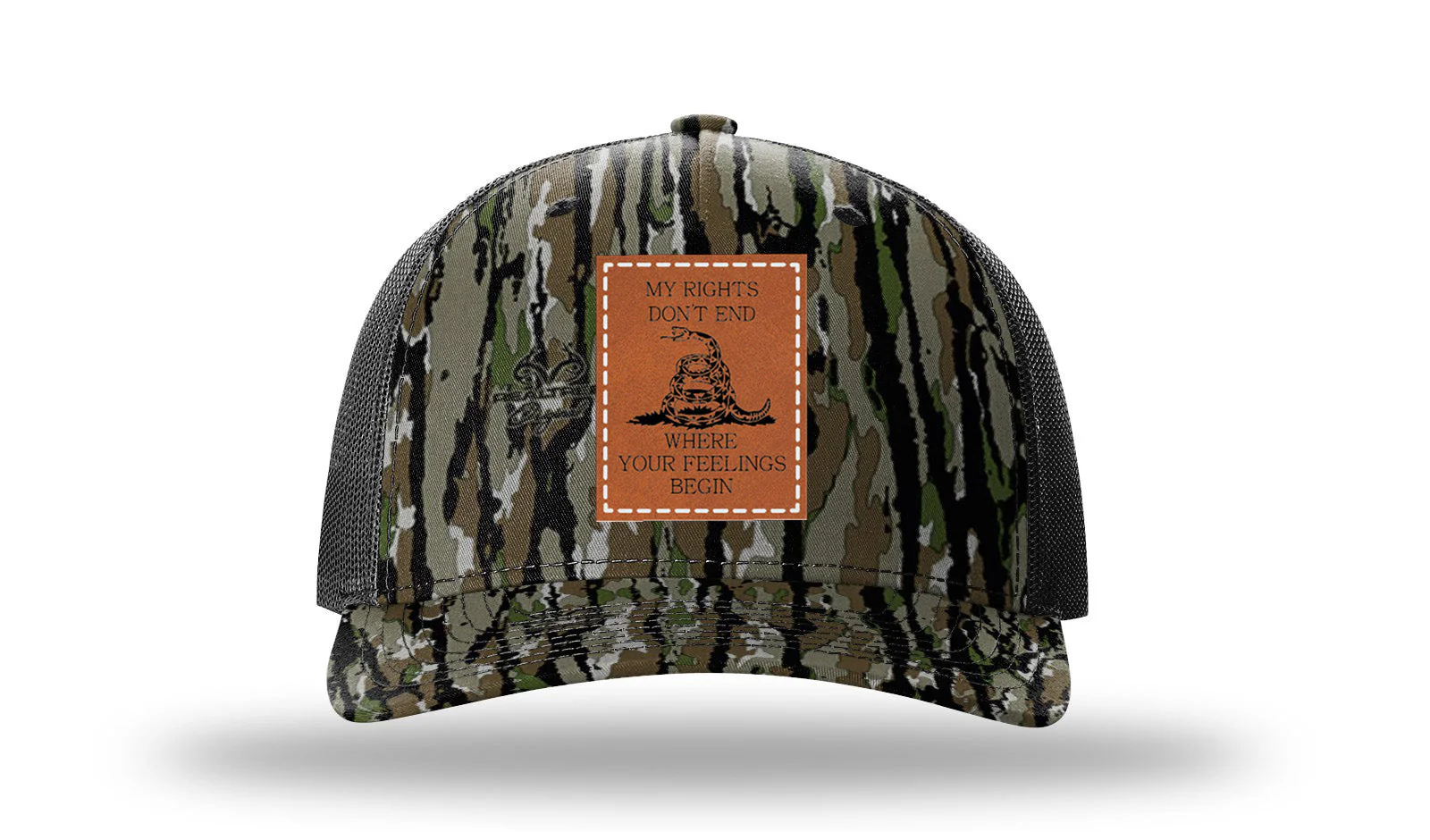My Rights Dont End Leather Patch Richardson 112PFP Hat - Image 14