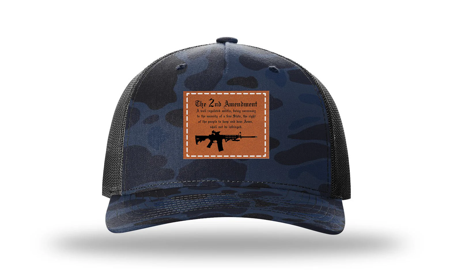 2nd Amendment Leather Patch Richardson 112PFP Hat - Image 11