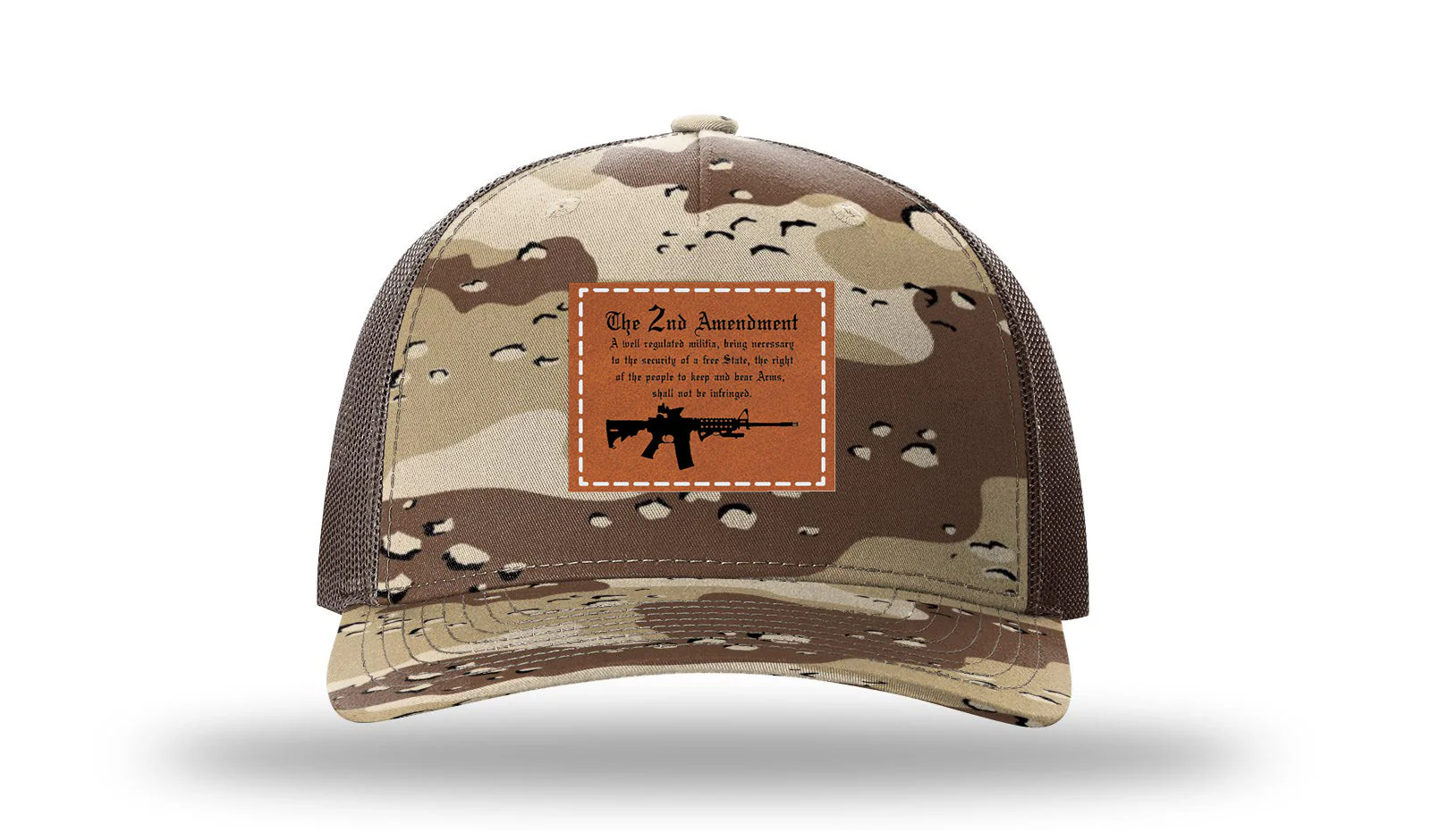 2nd Amendment Leather Patch Richardson 112PFP Hat - Image 5