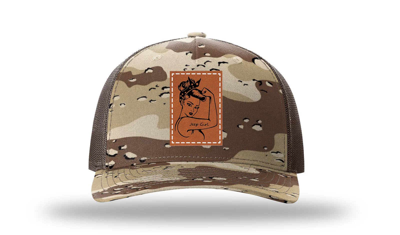 Jeep Girl Leather Patch Richardson 112PFP Hat - Image 5