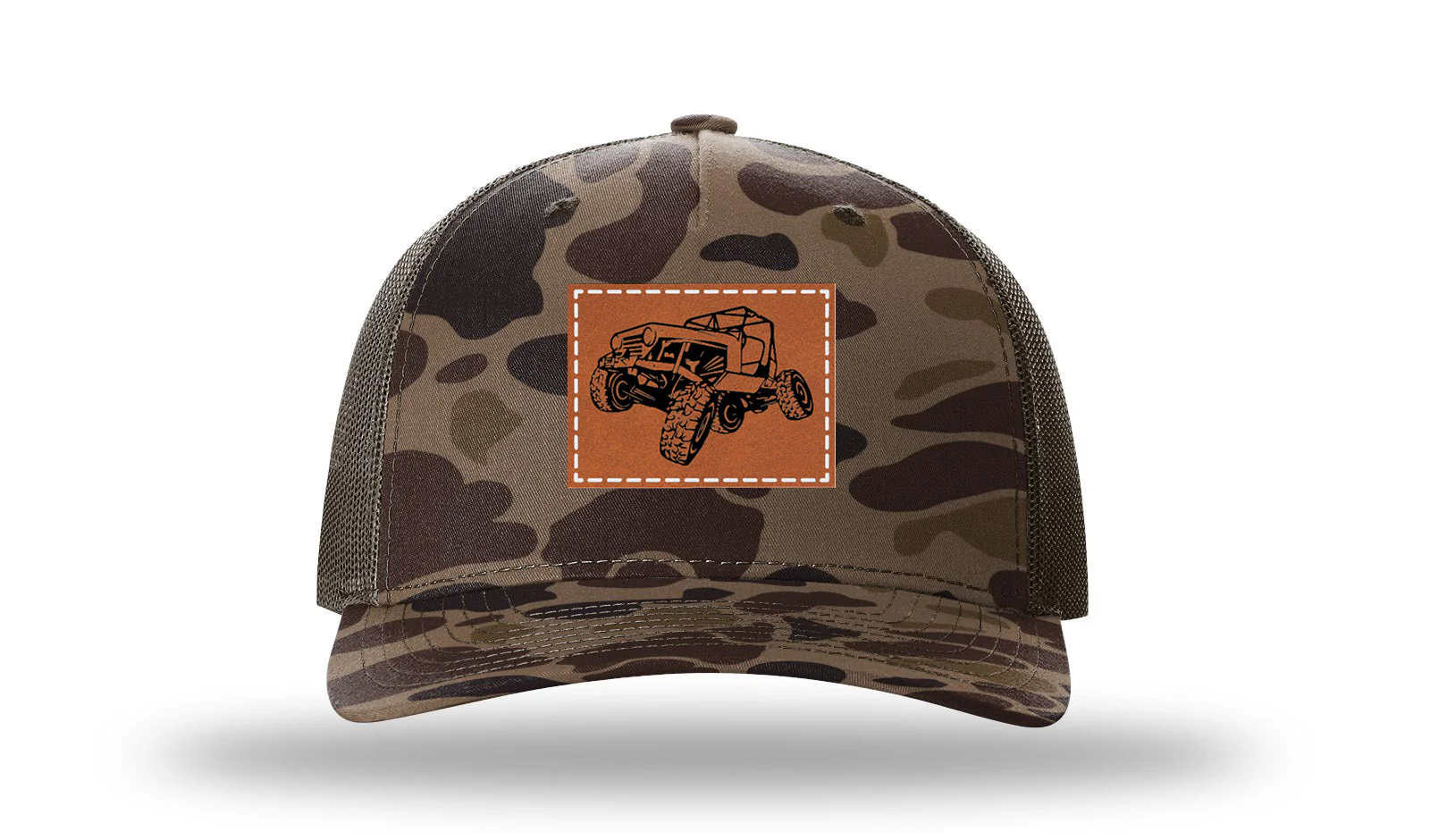 CJ Crawler No Rock Leather Patch Richardson 112PFP Hat - Image 2