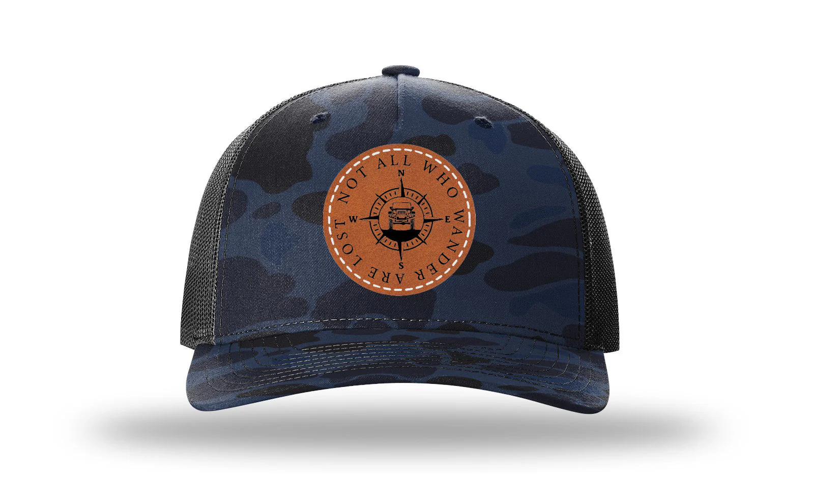 Not All That Wander Are Lost Leather Patch Richardson 112PFP Hat - Image 11