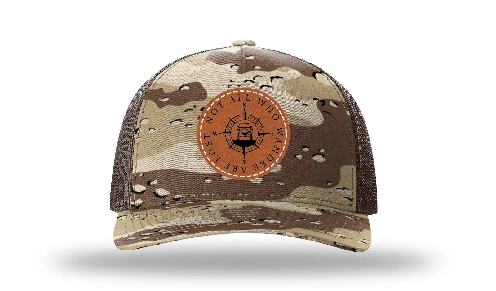 Not All That Wander Are Lost Leather Patch Richardson 112PFP Hat - Image 5