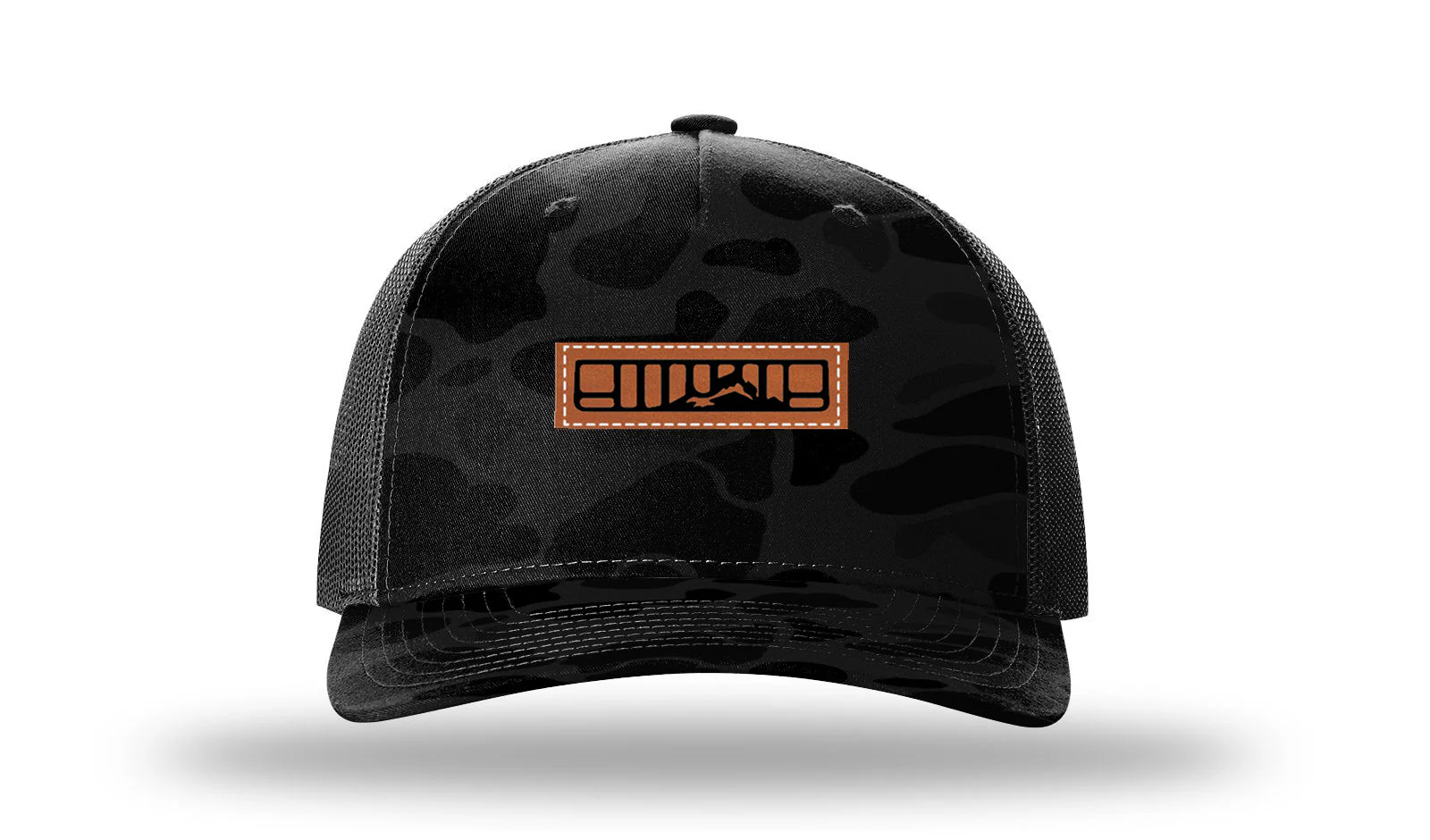 XJ Grill with Mountain Leather Patch Richardson 112PFP Hat - Image 15